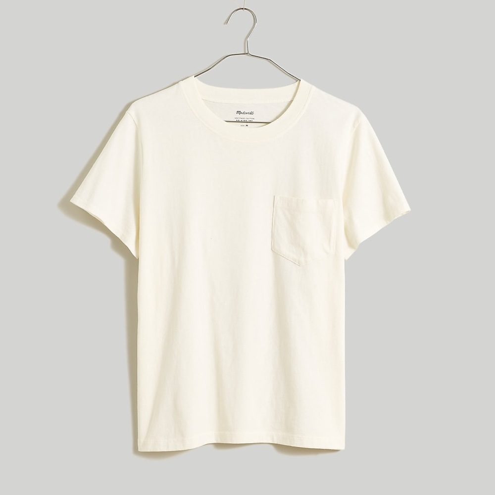 NWT Madewell Softfade Cottton Crewneck Relaxed Tee Sz XXS